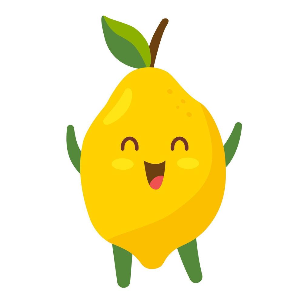Lemon Cartoon Character vector