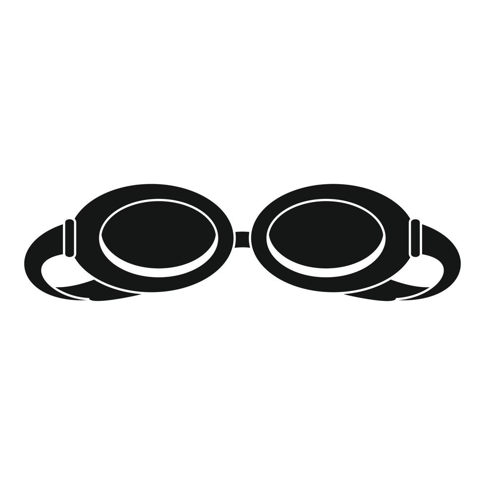 Swim glasses icon, simple style vector