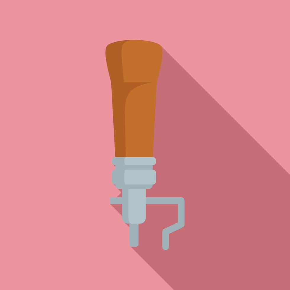 Shoe repair stand icon, flat style vector