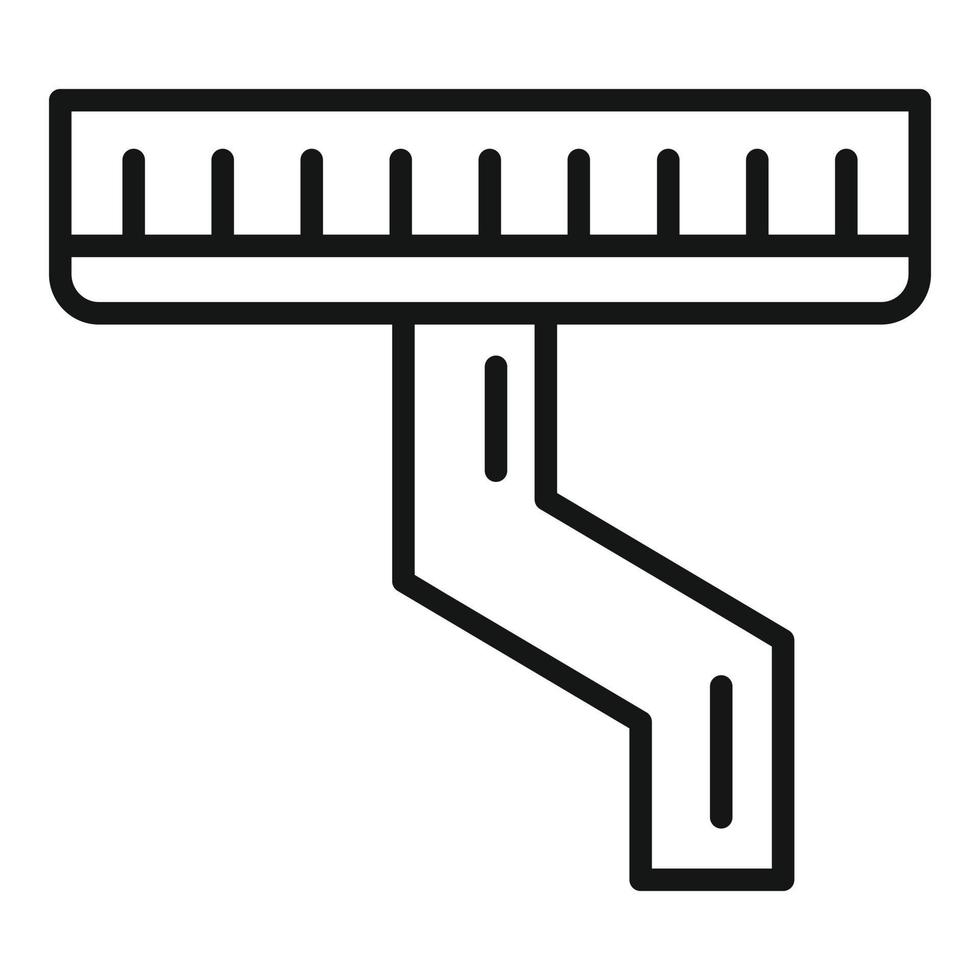 Cover gutter icon, outline style vector