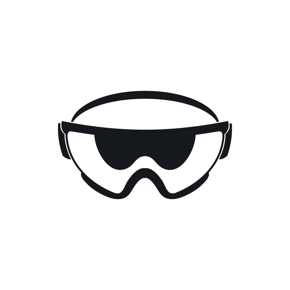 Safety glasses icon, simple style vector