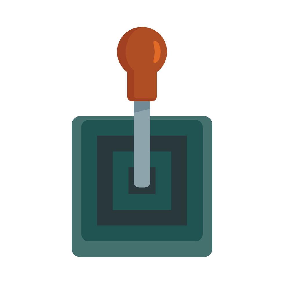 Old gearbox icon, flat style vector