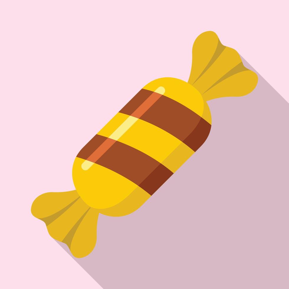 Toffee icon, flat style vector
