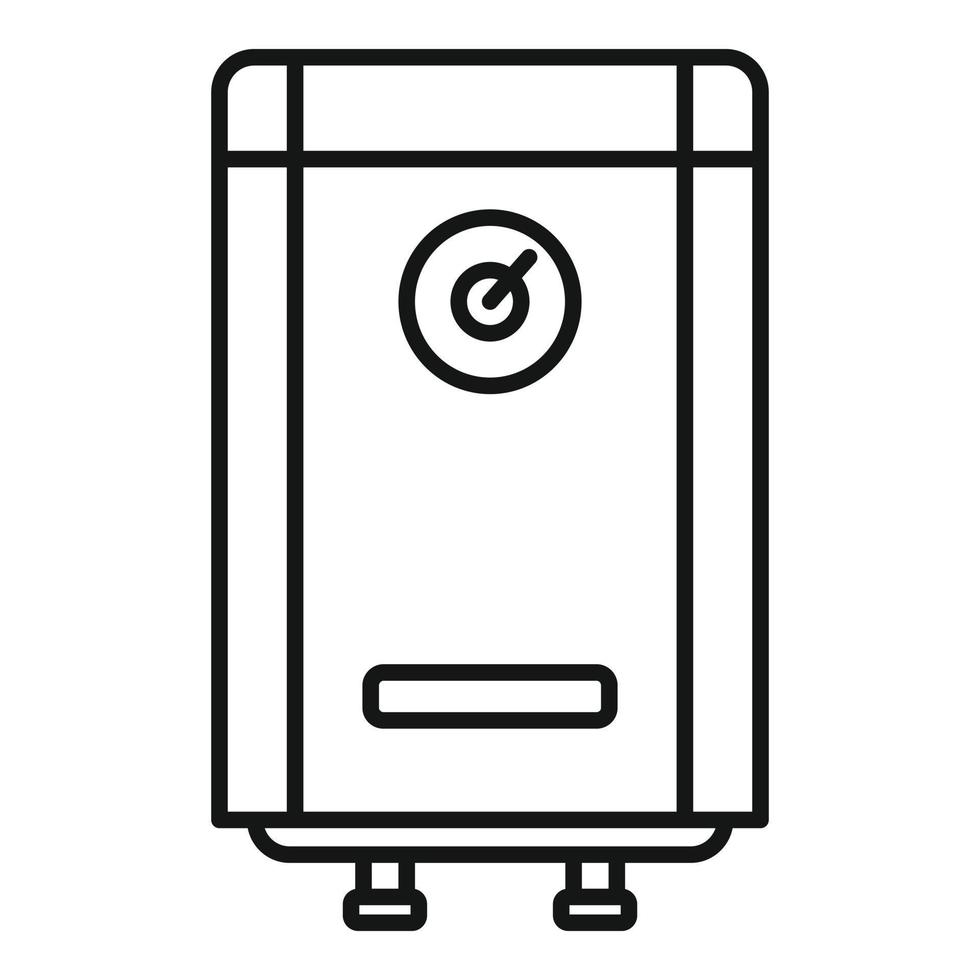 Water boiler icon, outline style vector