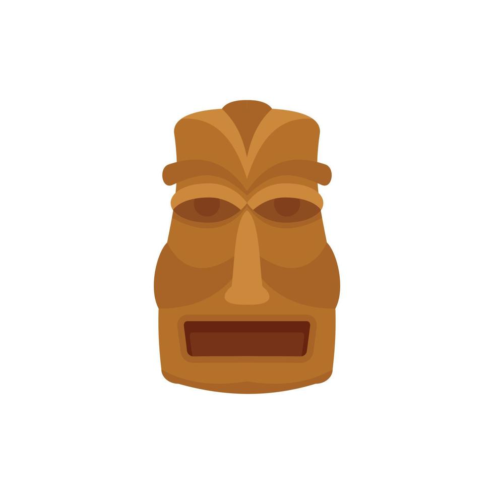 Hawaian idol icon, flat style vector