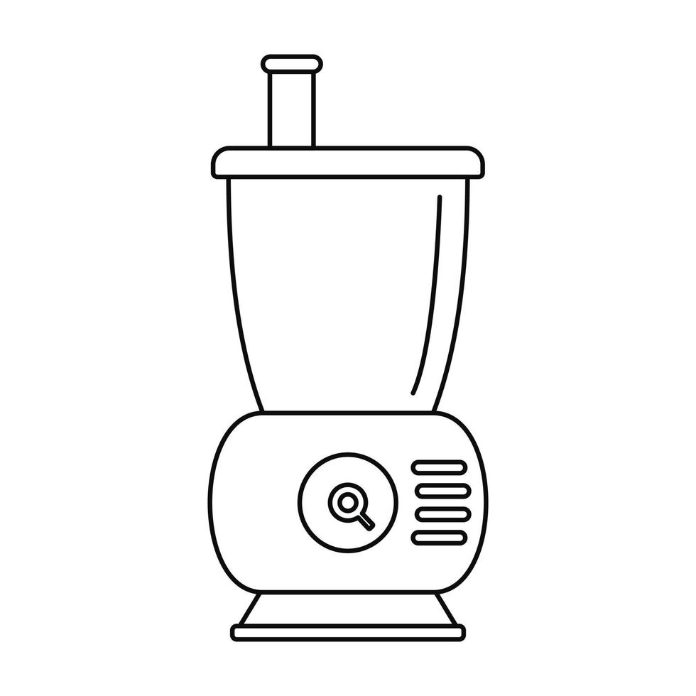 Small food mixer icon, outline style vector