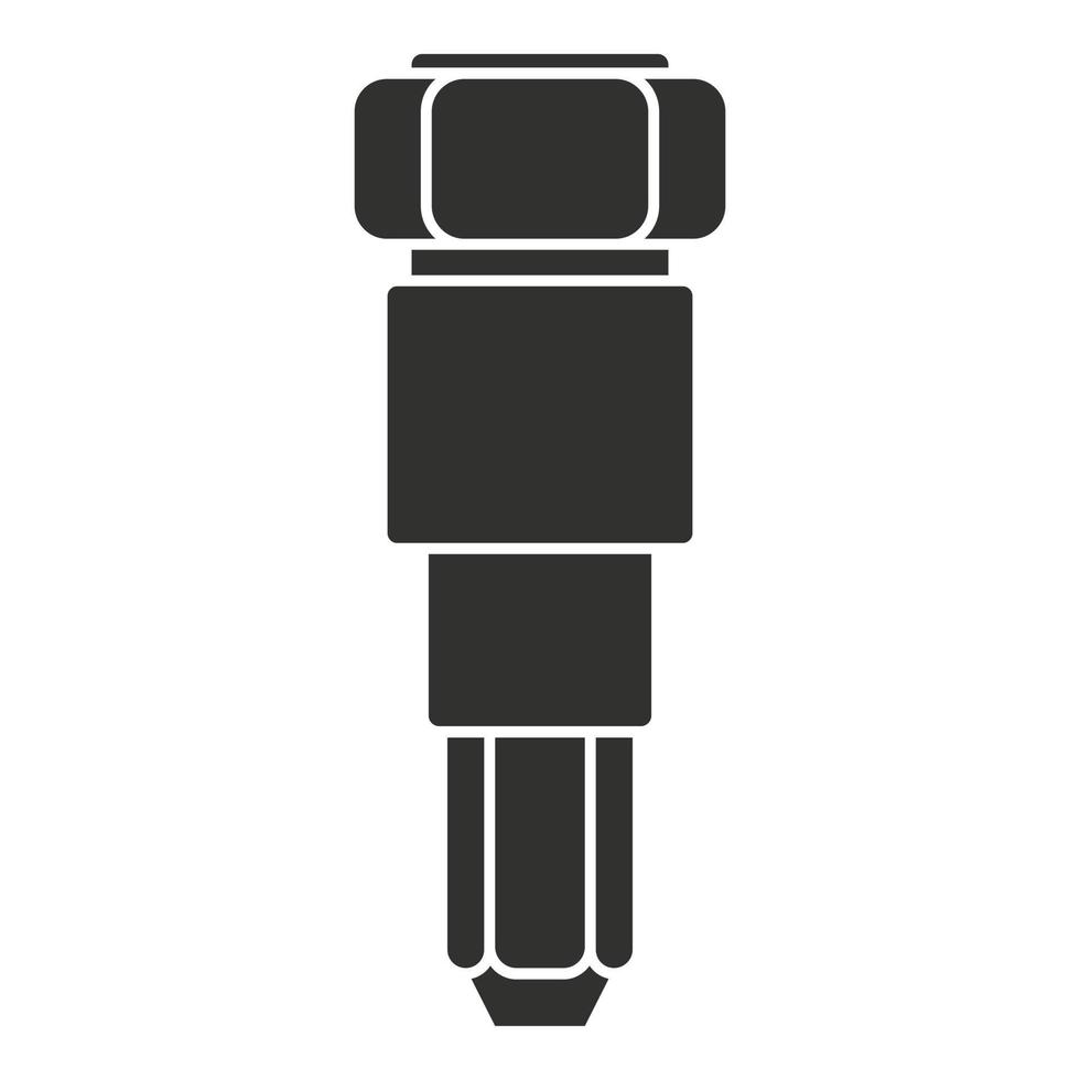 Car injector icon, simple style vector