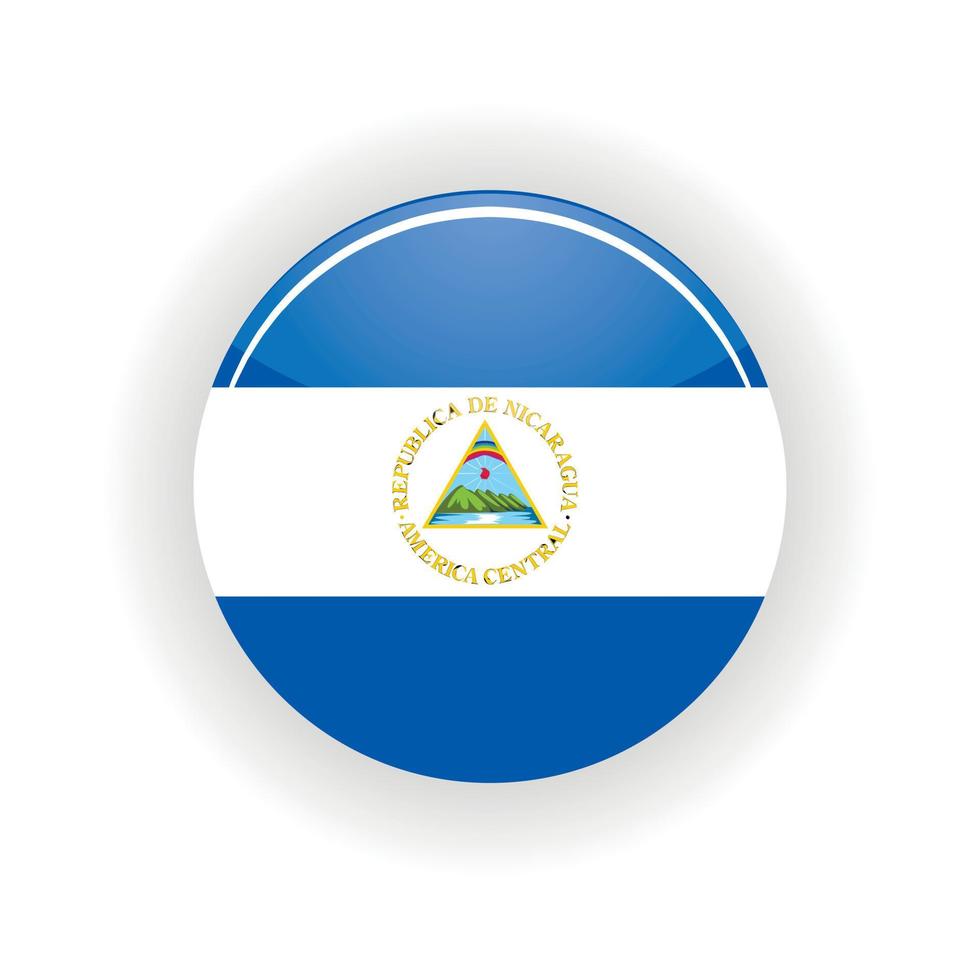 Nicaragua icon circle vector