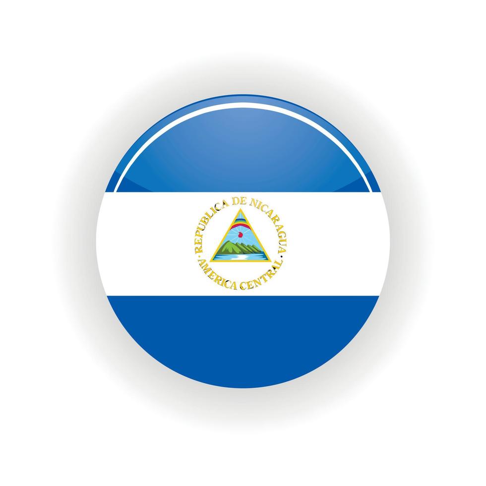 Nicaragua icon circle vector