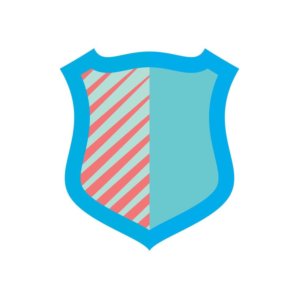 Army shield icon, flat style vector