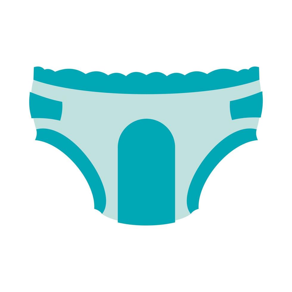 Adult diapers icon in flat style vector