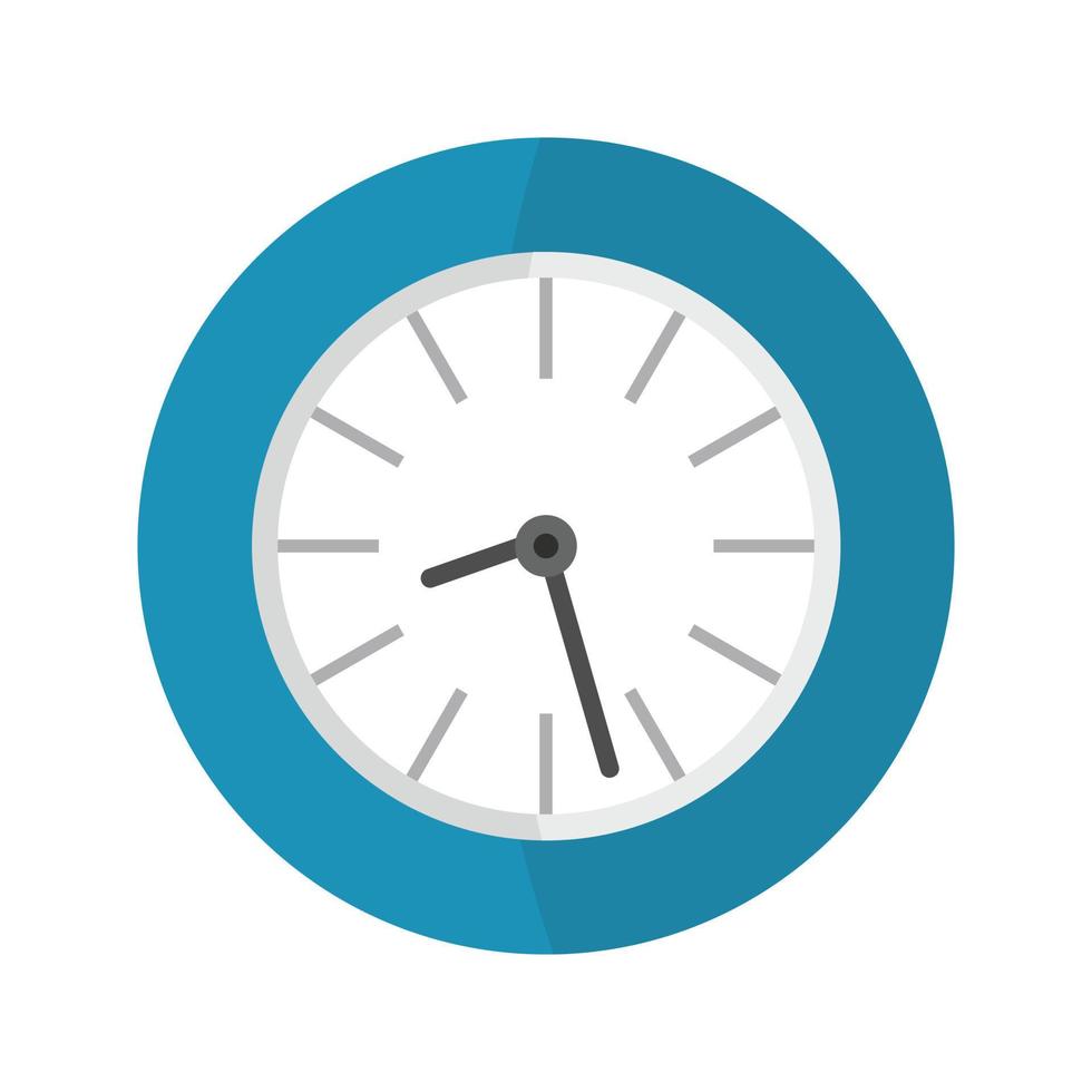 icono de negocio de reloj, estilo plano vector