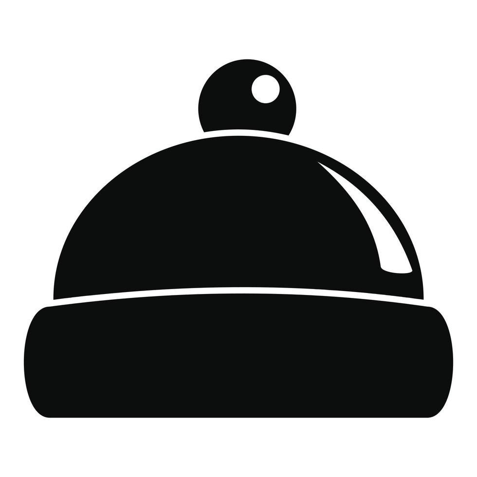 Beanie hat icon, simple style vector