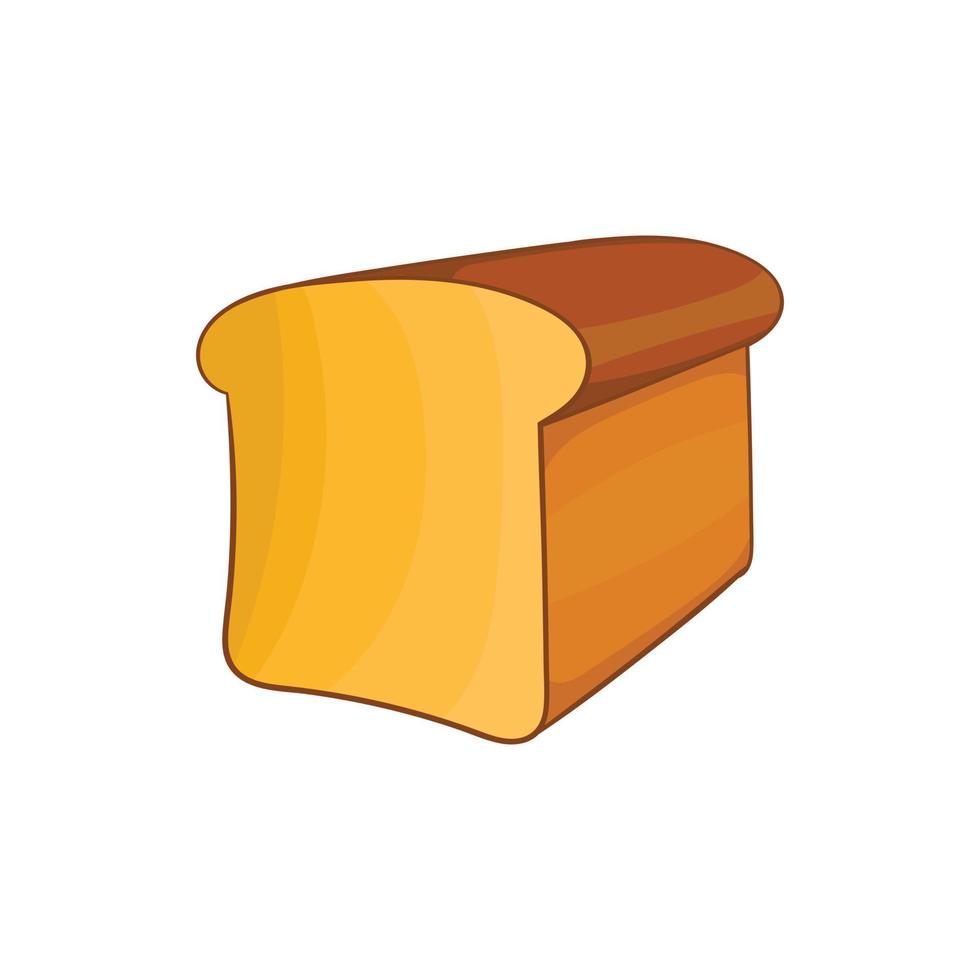 Bread icon in cartoon style vector