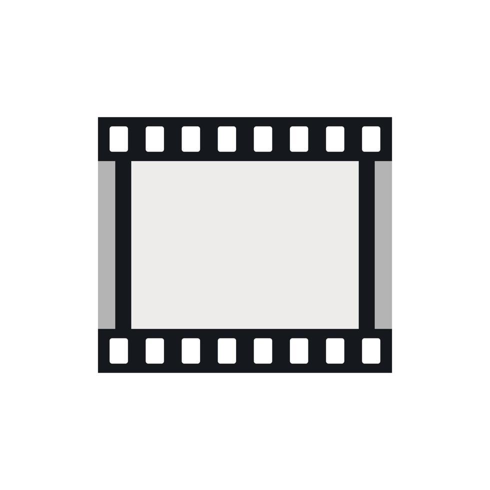 Film strip icon in flat style vector