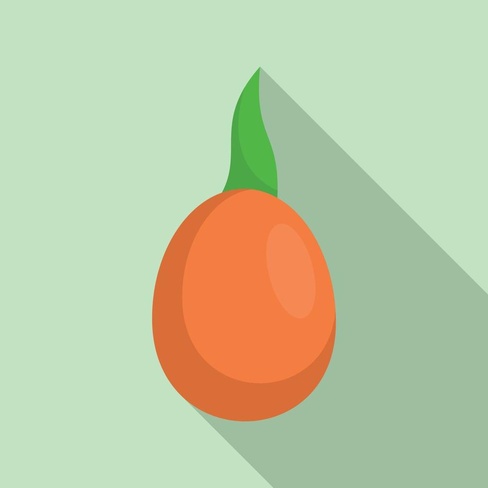 Seed grow icon, flat style vector