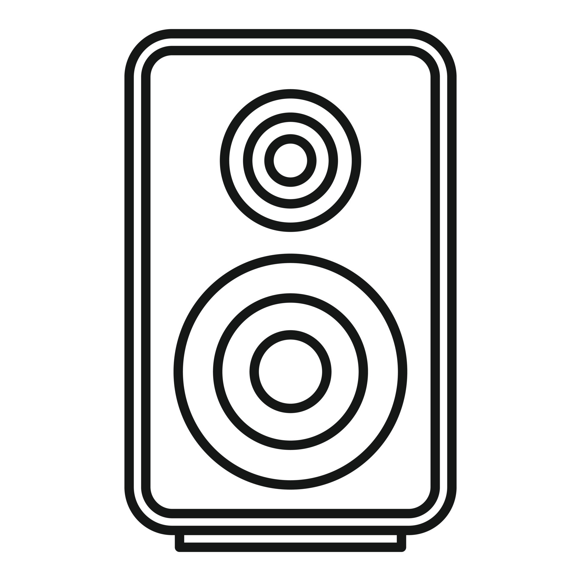 Acoustic speaker icon, outline style 14527718 Vector Art at Vecteezy