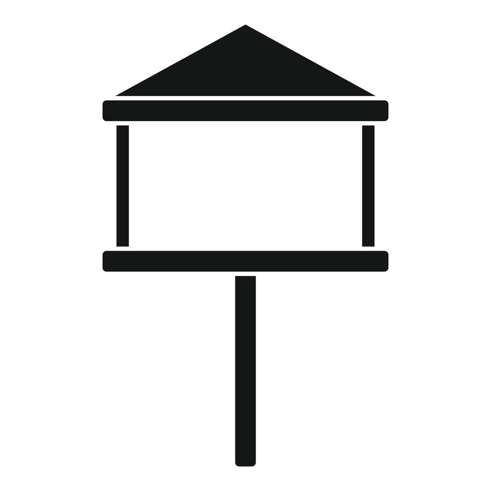 icono de comederos de aves de semillas, estilo simple vector
