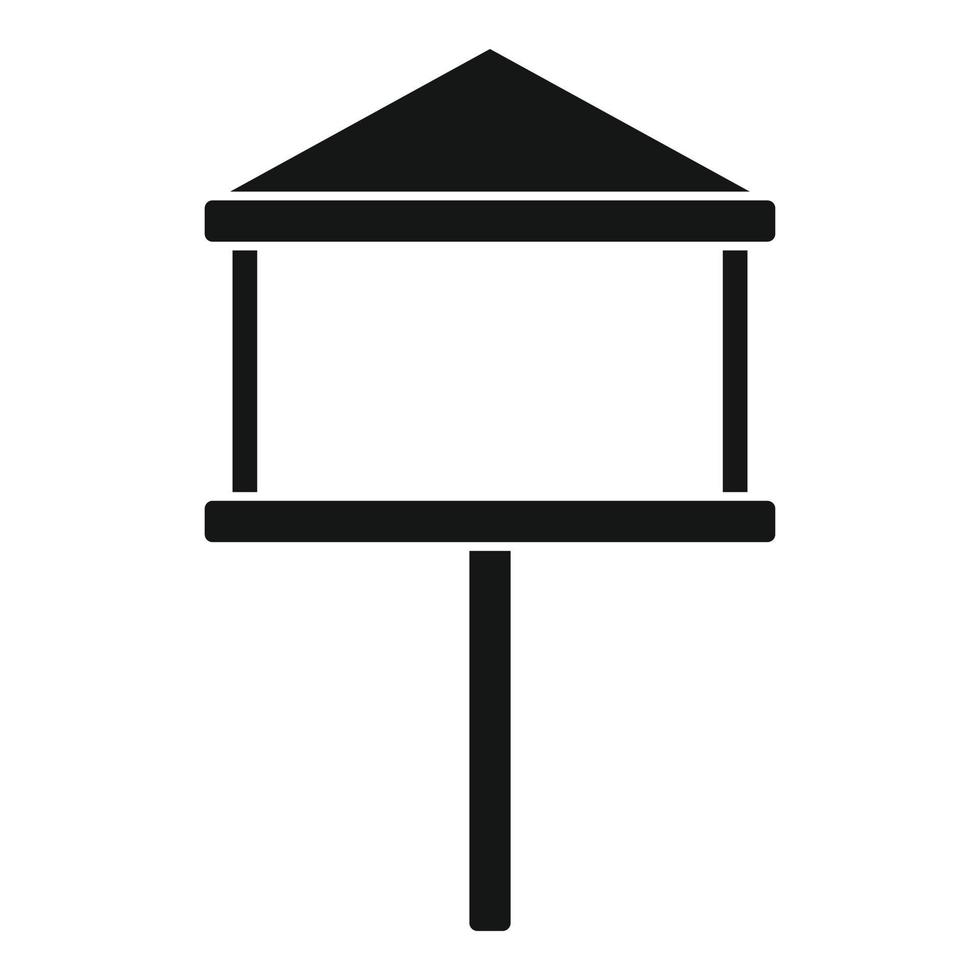 Seed bird feeders icon, simple style vector