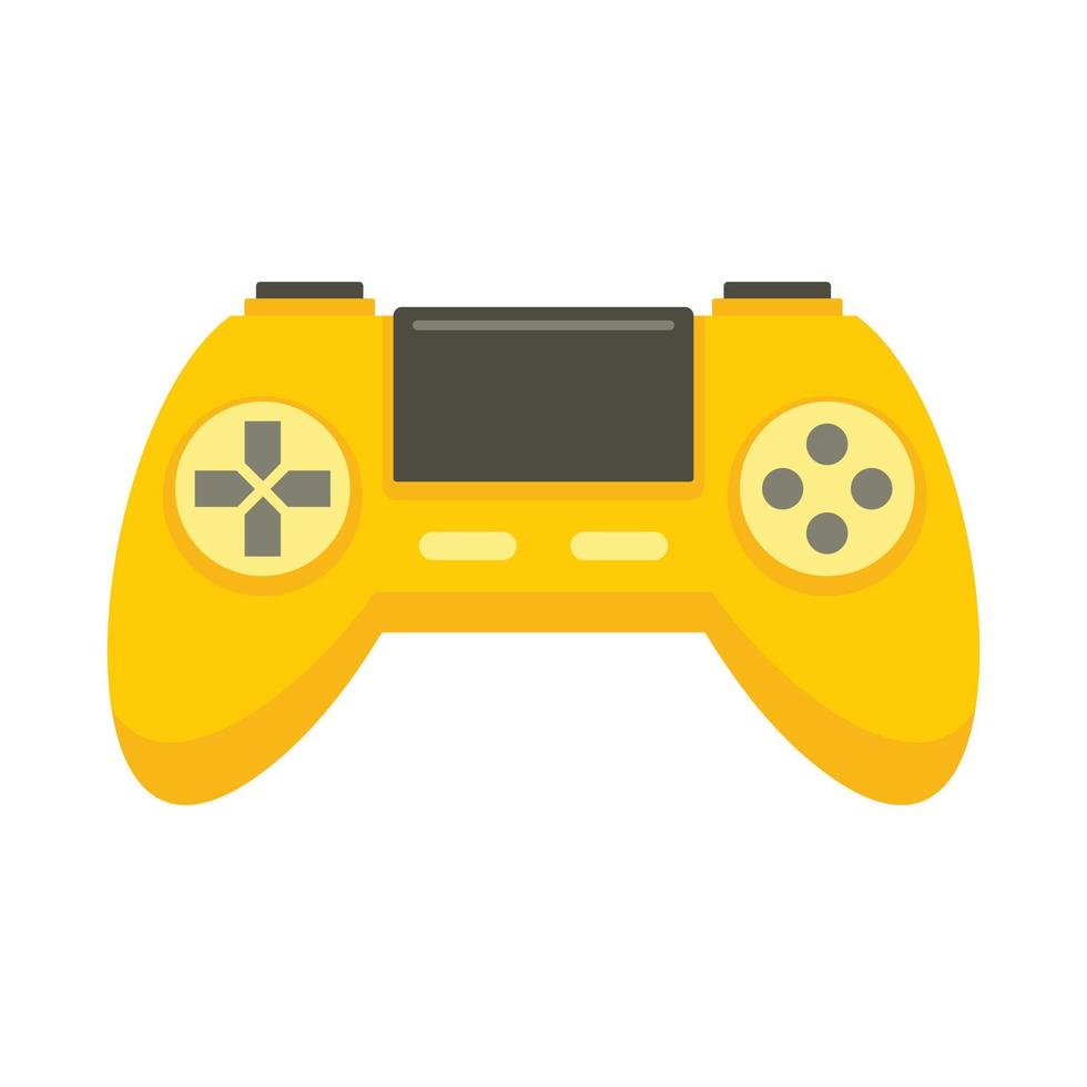 icono del controlador de juegos, estilo plano vector