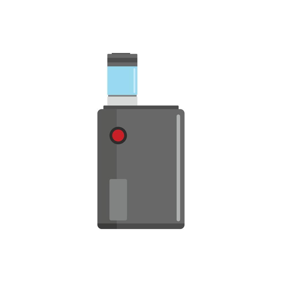 icono de caja de vapeo, estilo plano vector