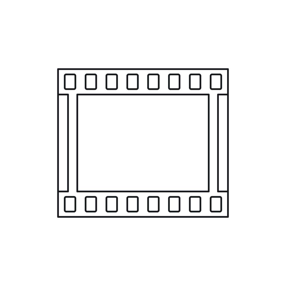 Film strip icon in outline style vector