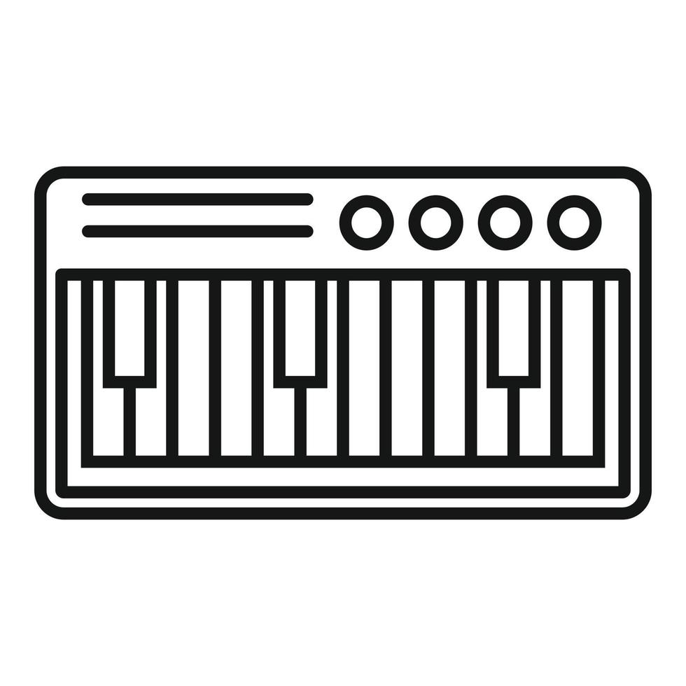 Electric piano icon, outline style 14527774 Vector Art at Vecteezy
