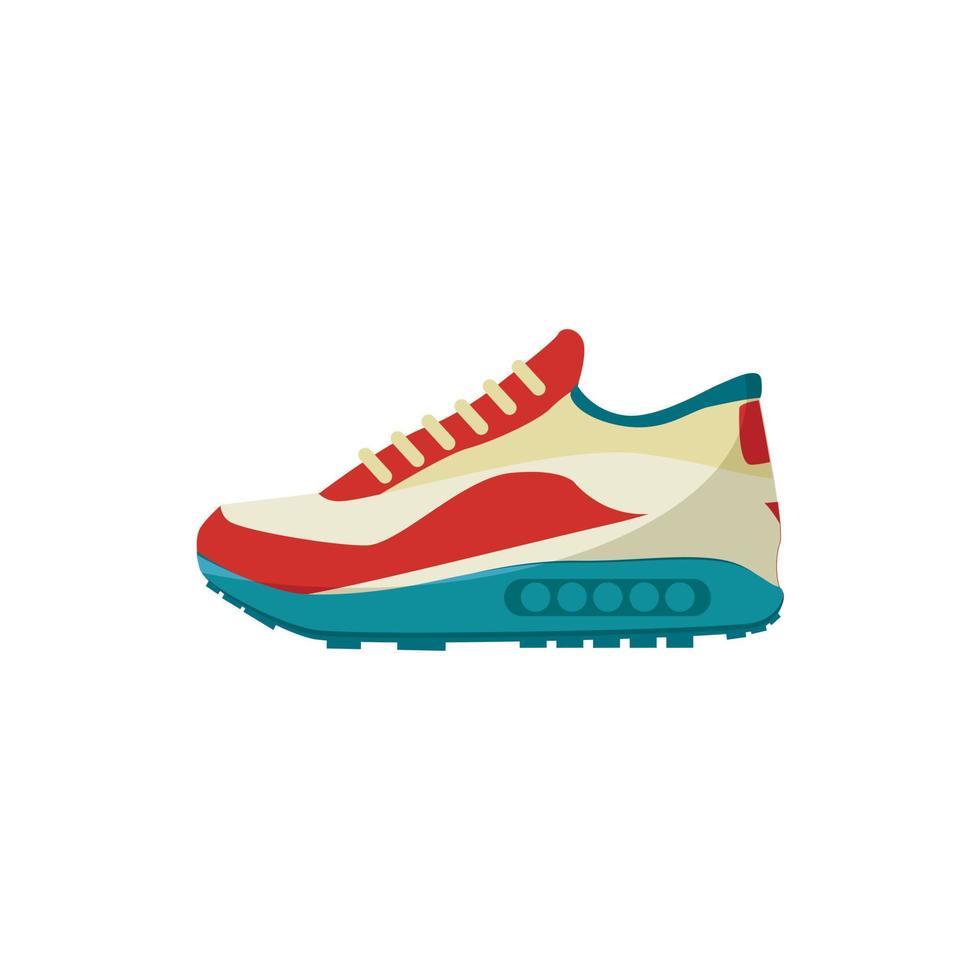 Sneakers icon, cartoon style vector