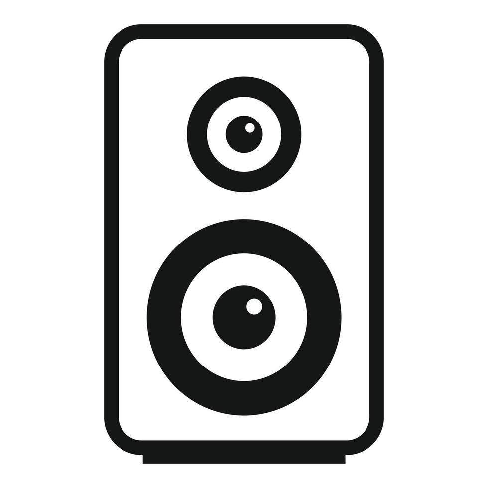 Acoustic speaker icon, simple style 14527887 Vector Art at Vecteezy