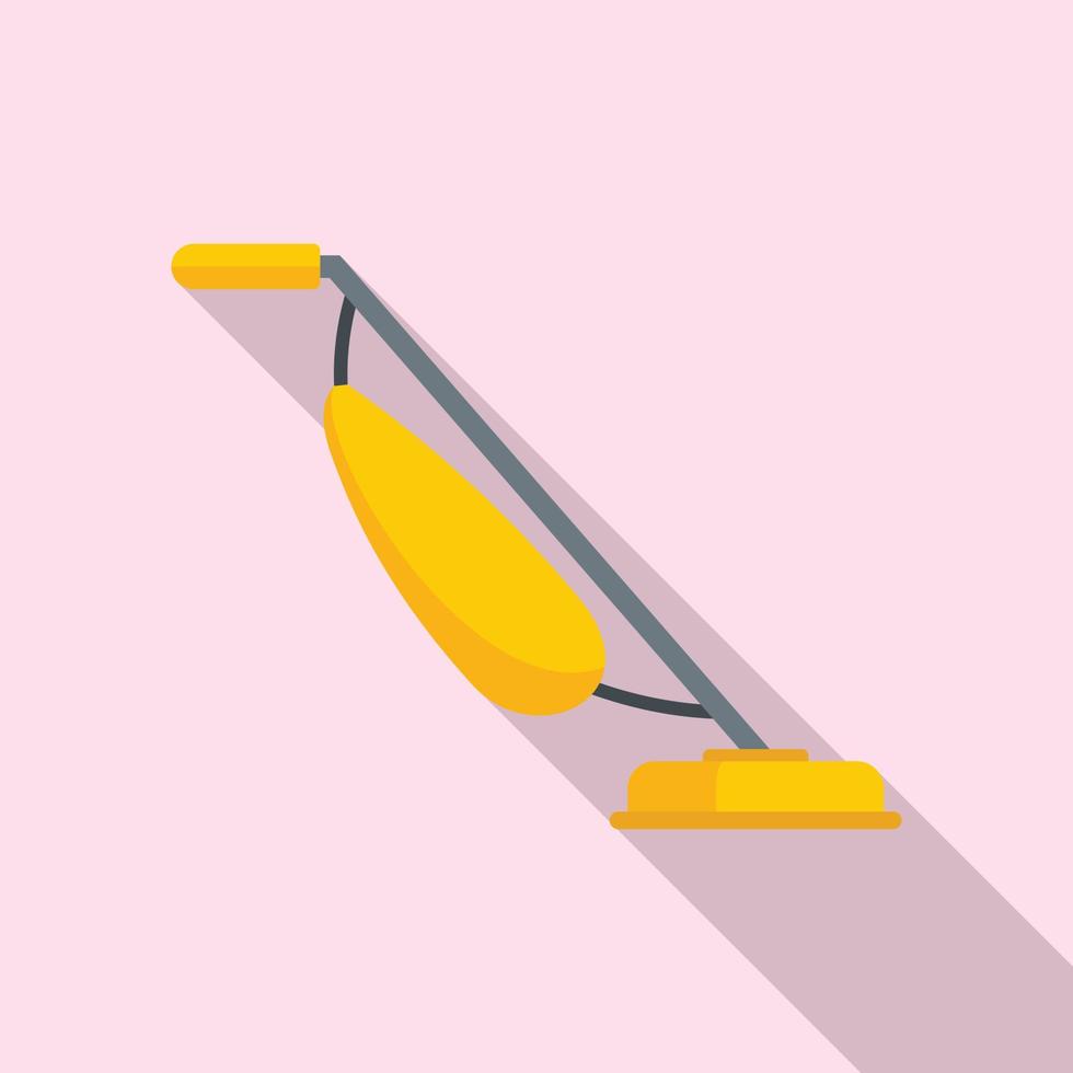 icono de aspiradora de mango, estilo plano vector