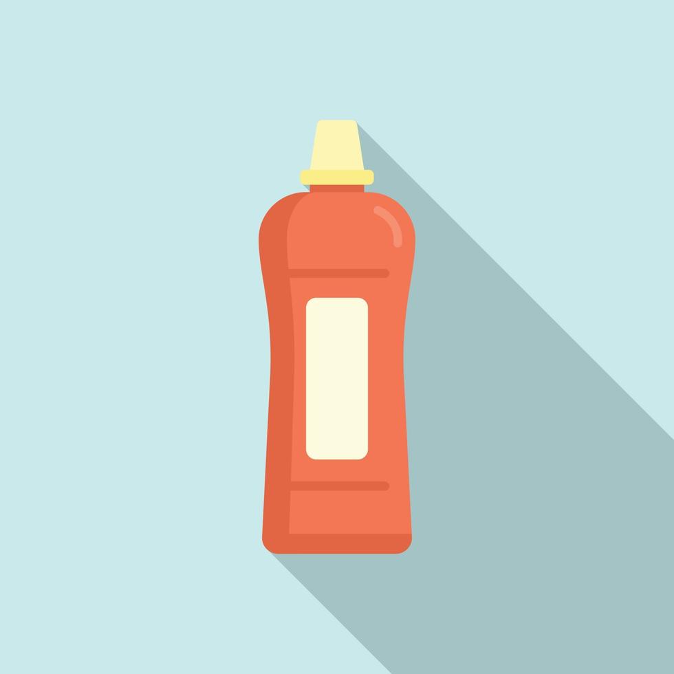 icono de botella de limpiador, estilo plano vector