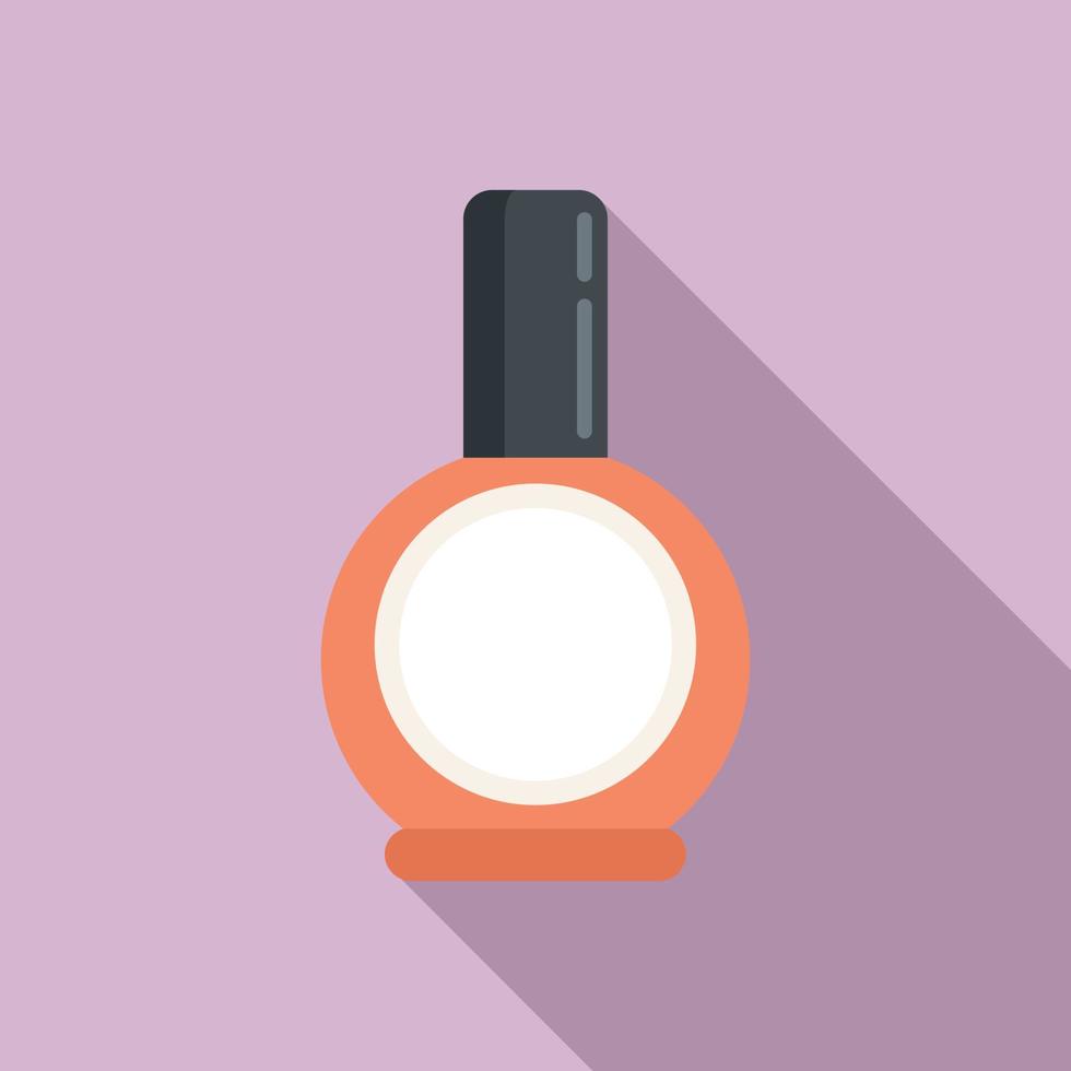 Nail spa polish icon, flat style vector