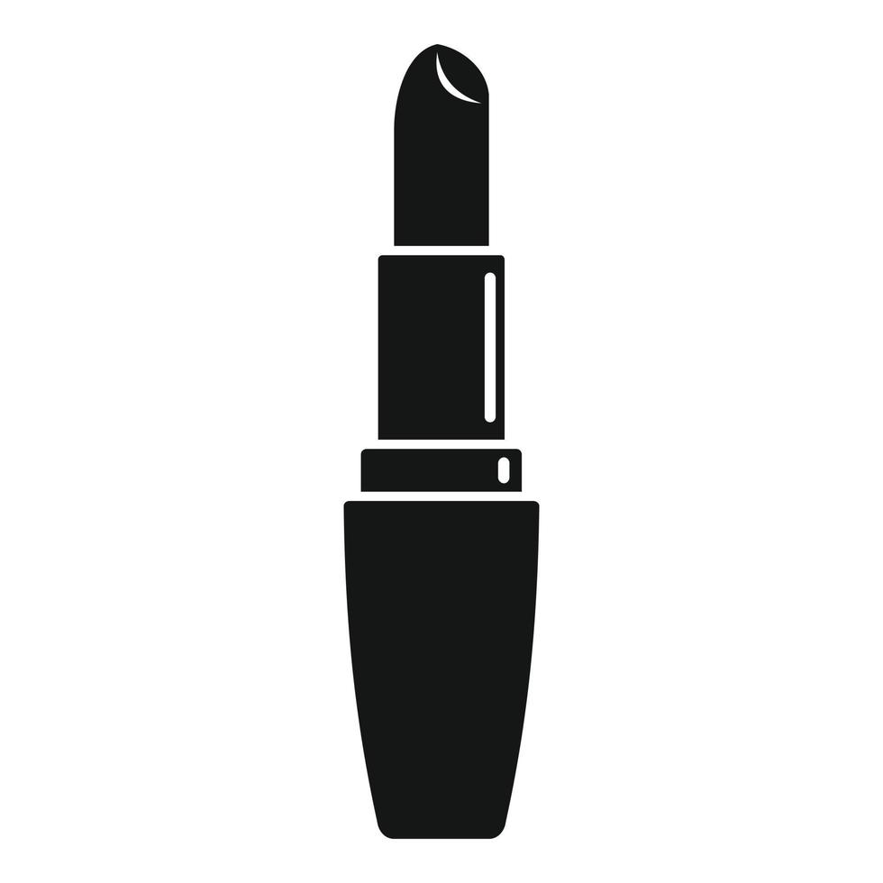 Lipstick icon, simple style vector