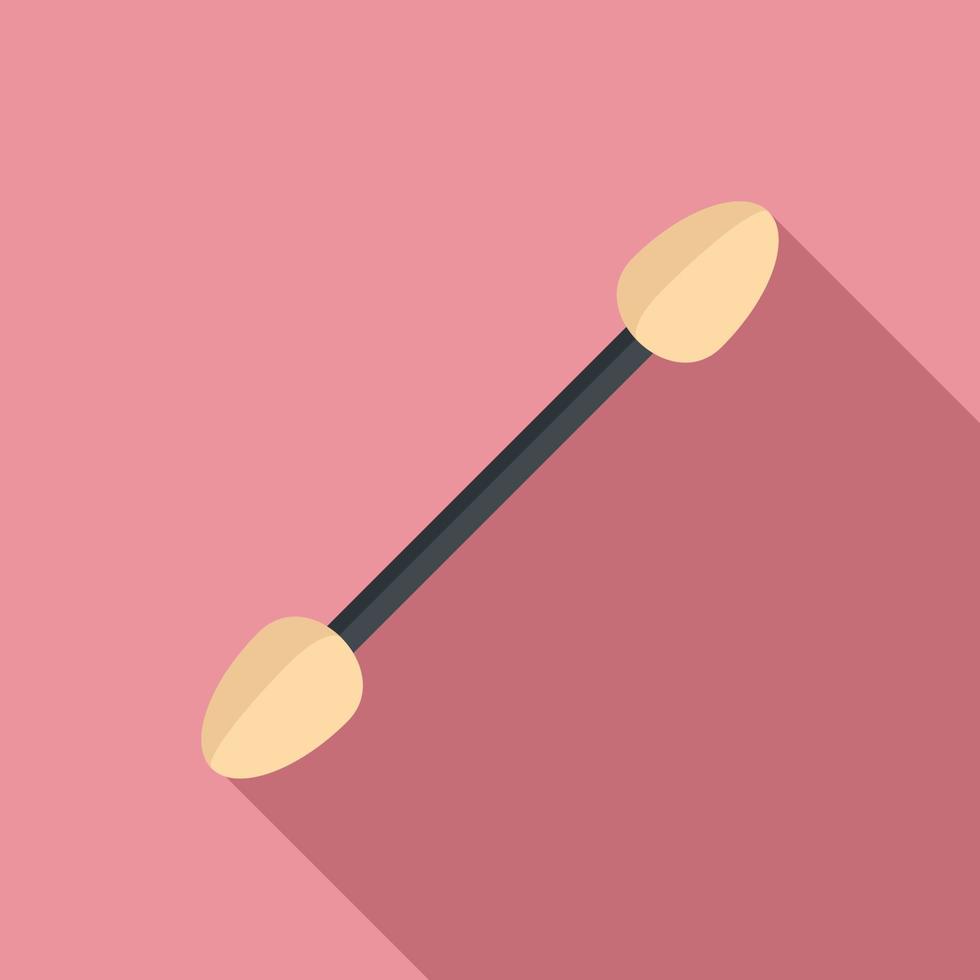 Manicurist sponge stick icon, flat style vector