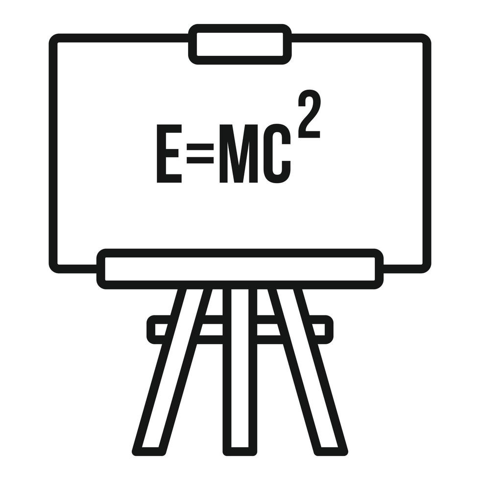 Physics formula icon, outline style vector