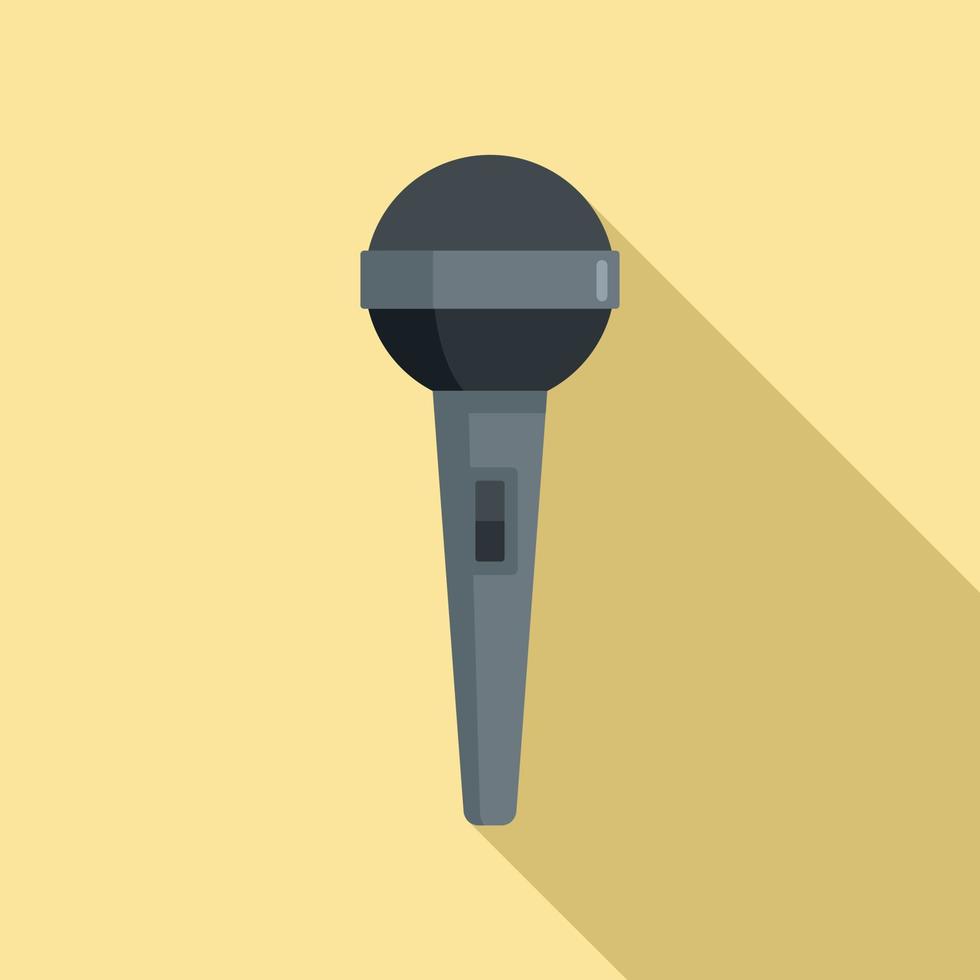 Speaker microphone icon, flat style vector