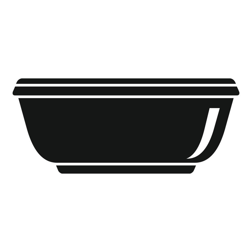 Cleaning basin icon, simple style vector