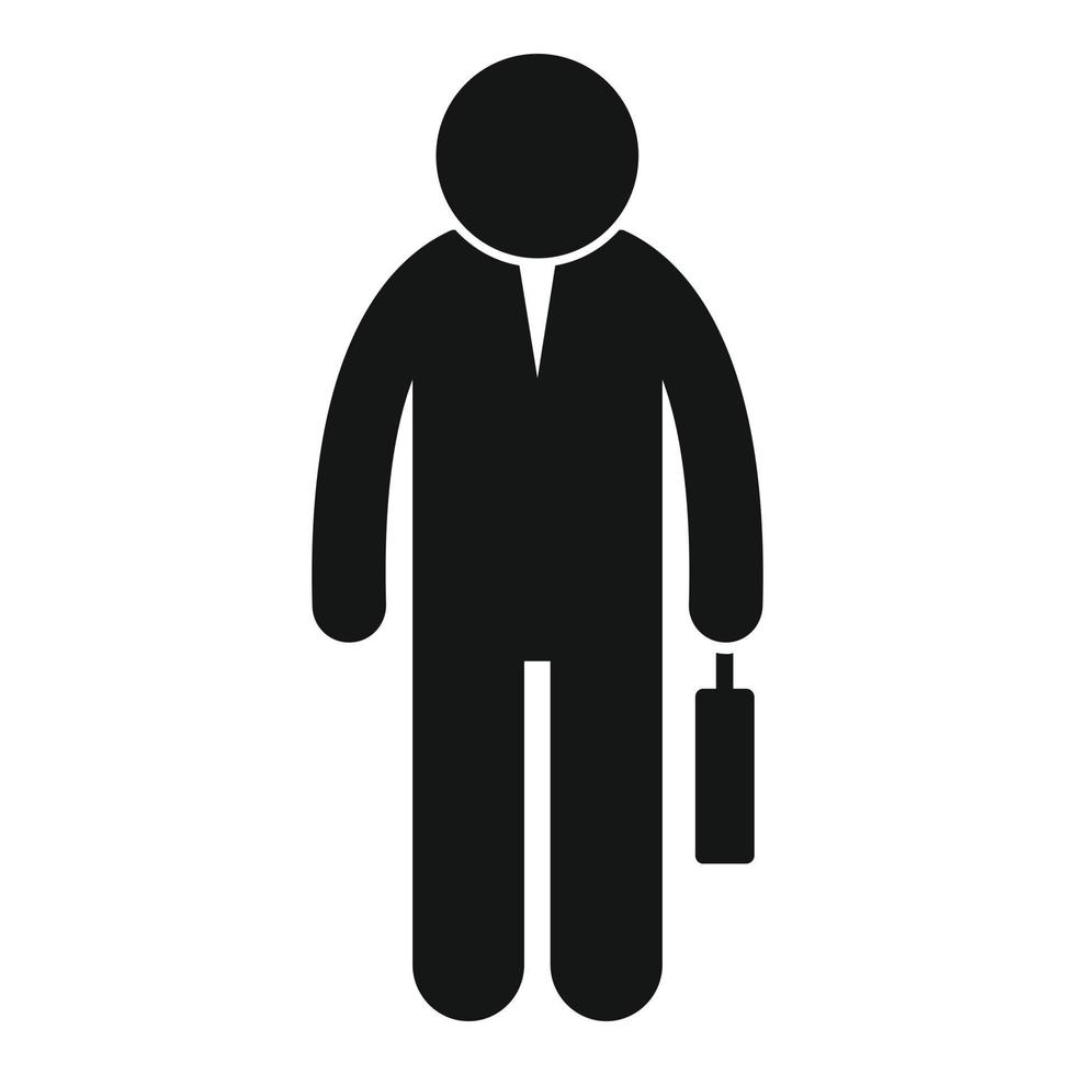 Career headhunter icon, simple style vector
