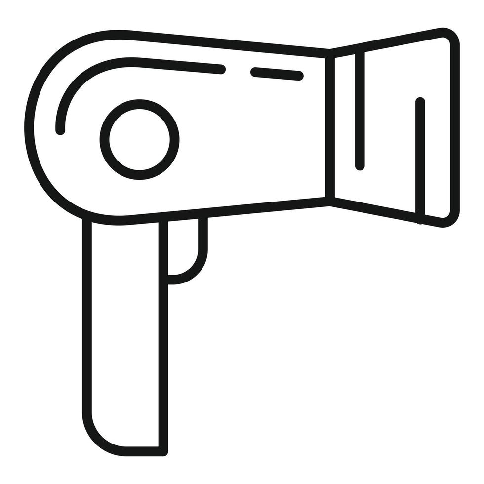 Hair dryer icon, outline style vector