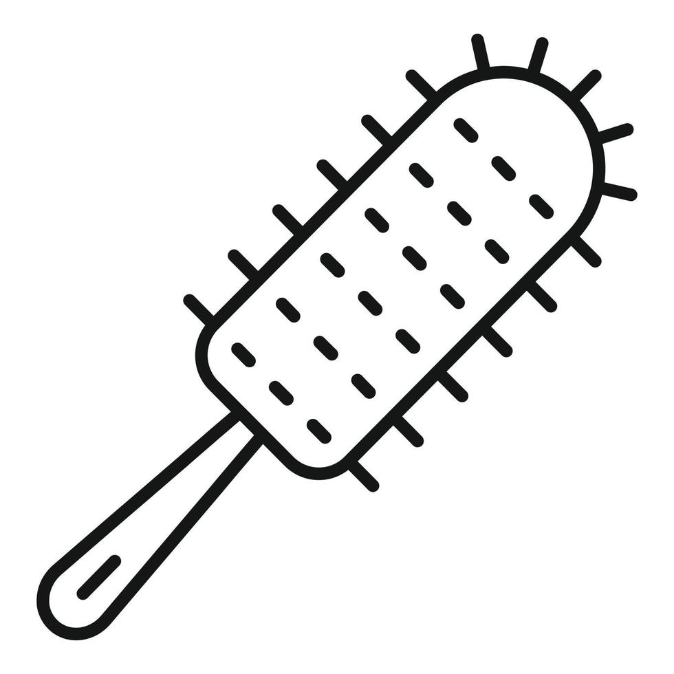 Hair comb icon, outline style vector