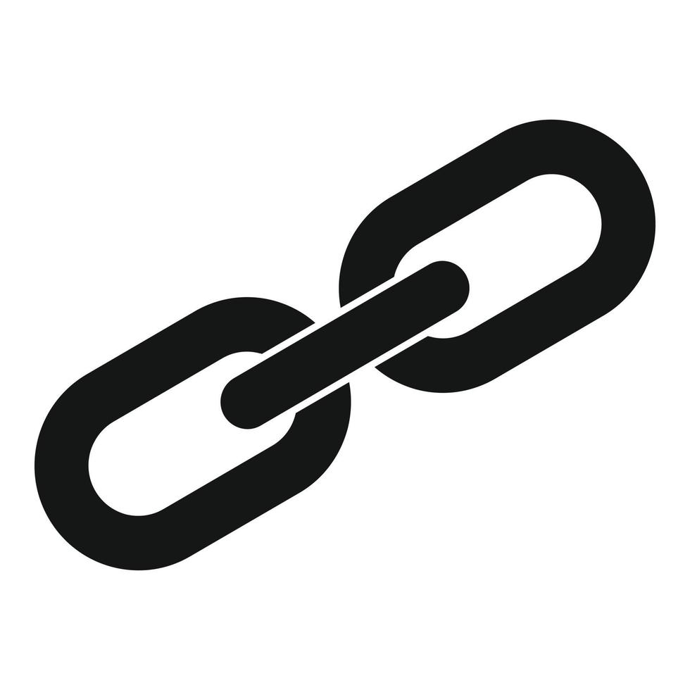 Links strategy chain icon, simple style vector