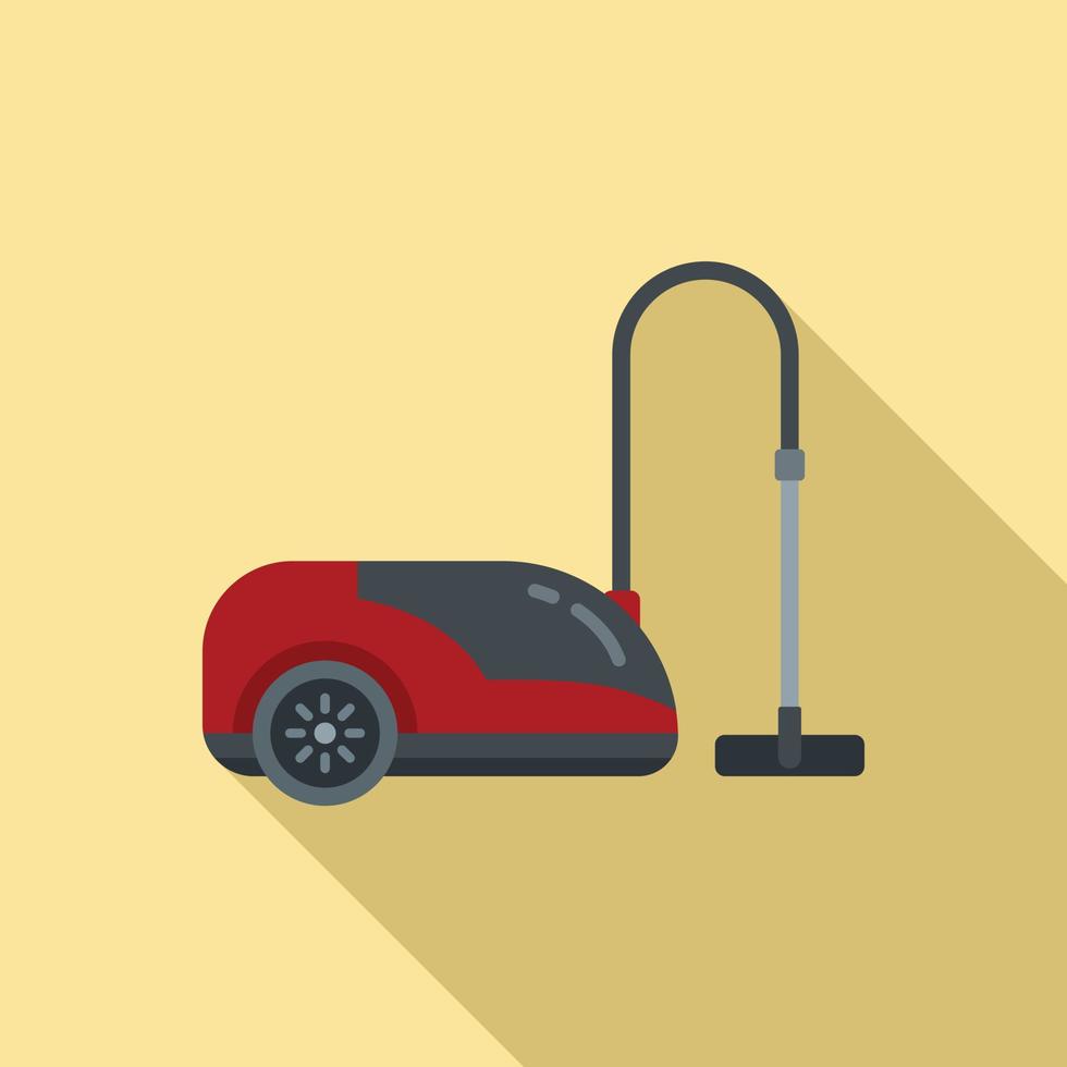 Modern vacuum cleaner icon, flat style vector