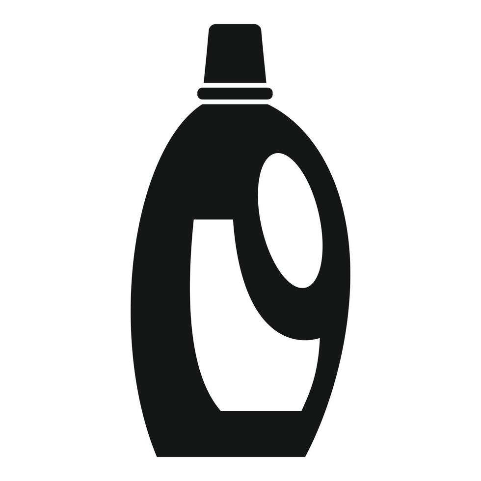 icono de botella de plástico más limpio, estilo simple vector