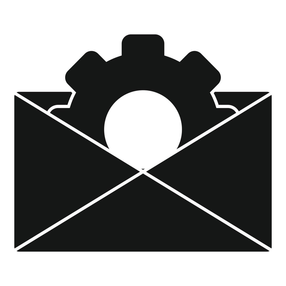 Web mail backlink strategy icon, simple style vector