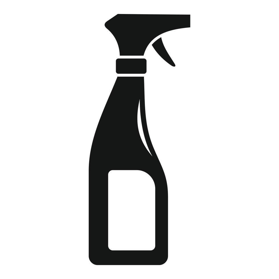 icono de limpiador de aerosol de servicio de habitaciones, estilo simple vector