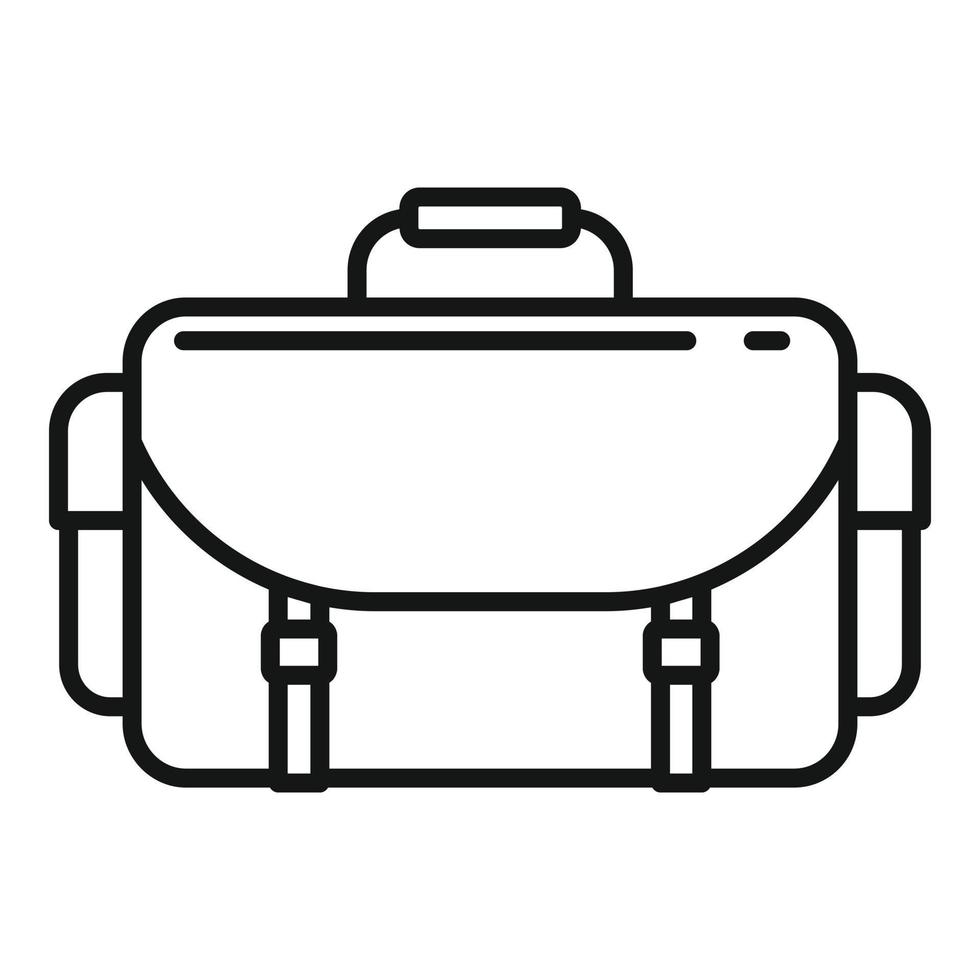 Video bag tools icon, outline style vector