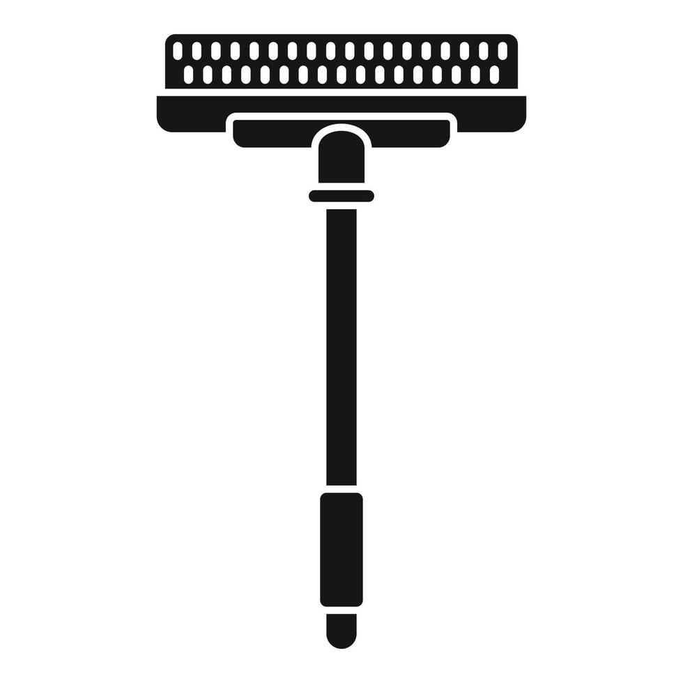 Cleaning sponge mop icon, simple style vector