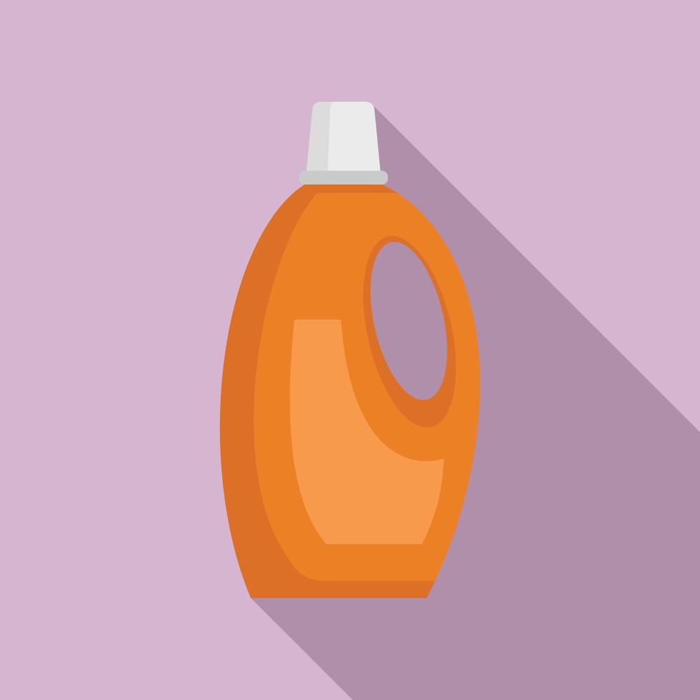Cleaner plastic bottle icon, flat style vector