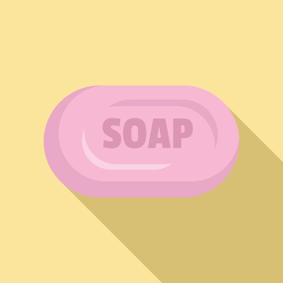 Room service soap icon, flat style vector