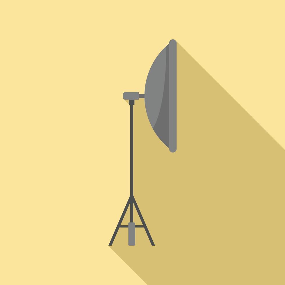 Video light stand icon, flat style vector